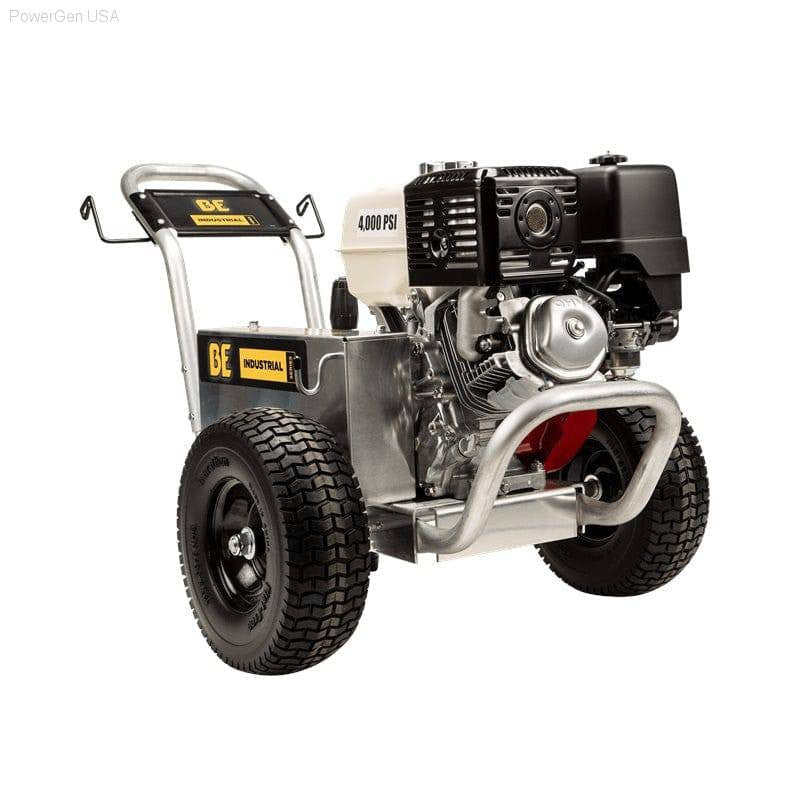 Pressure Washers - BE Power Equipment 4000 Psi 4.0 GPM Honda GX390 Engine Gas Belt Drive Pressure Washer