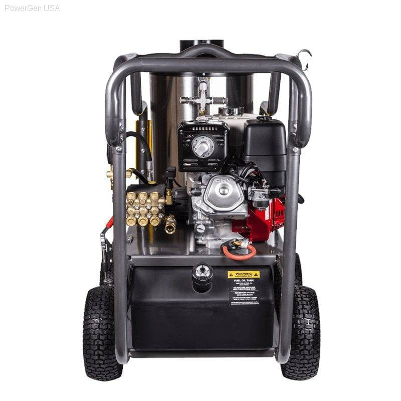 Pressure Washers - BE Power Equipment Commercial Series 4000 Psi 4 GPM 389cc Honda GX390 Engine Gas Hot Water Pressure Washer