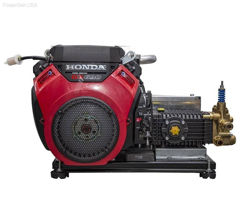 Pressure Washers - BE Power Equipment Truck Mounted Pressure Washer Honda Engine 3500 Psi 8 Gpm