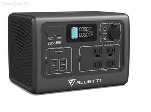 Solar & Battery Powered - BLUETTI EB55 PORTABLE POWER STATION | 700W 537WH