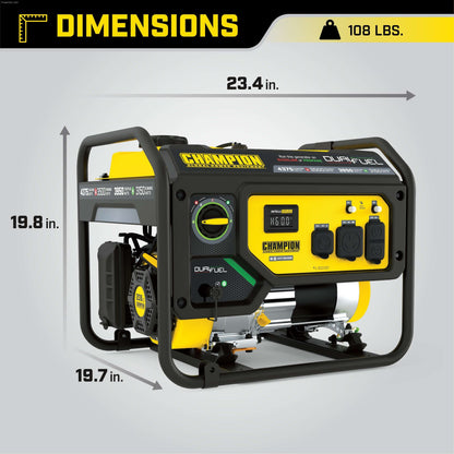 champion dual fuel portable generator