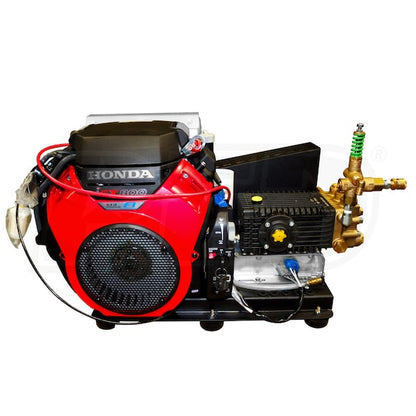 BE Power Equipment Professional 3000 PSI (Gas - Cold Water) Belt-Drive Skid Pressure Washer w/ General Pump & Electric Start Honda IGX800 Engine