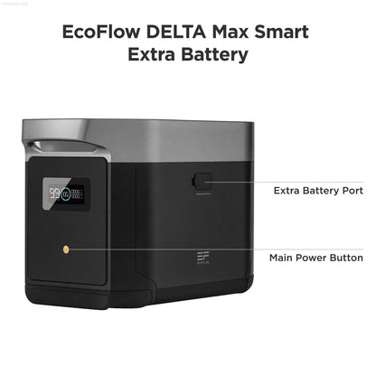 Solar & Battery Powered - EcoFlow DELTA Max Extra Battery