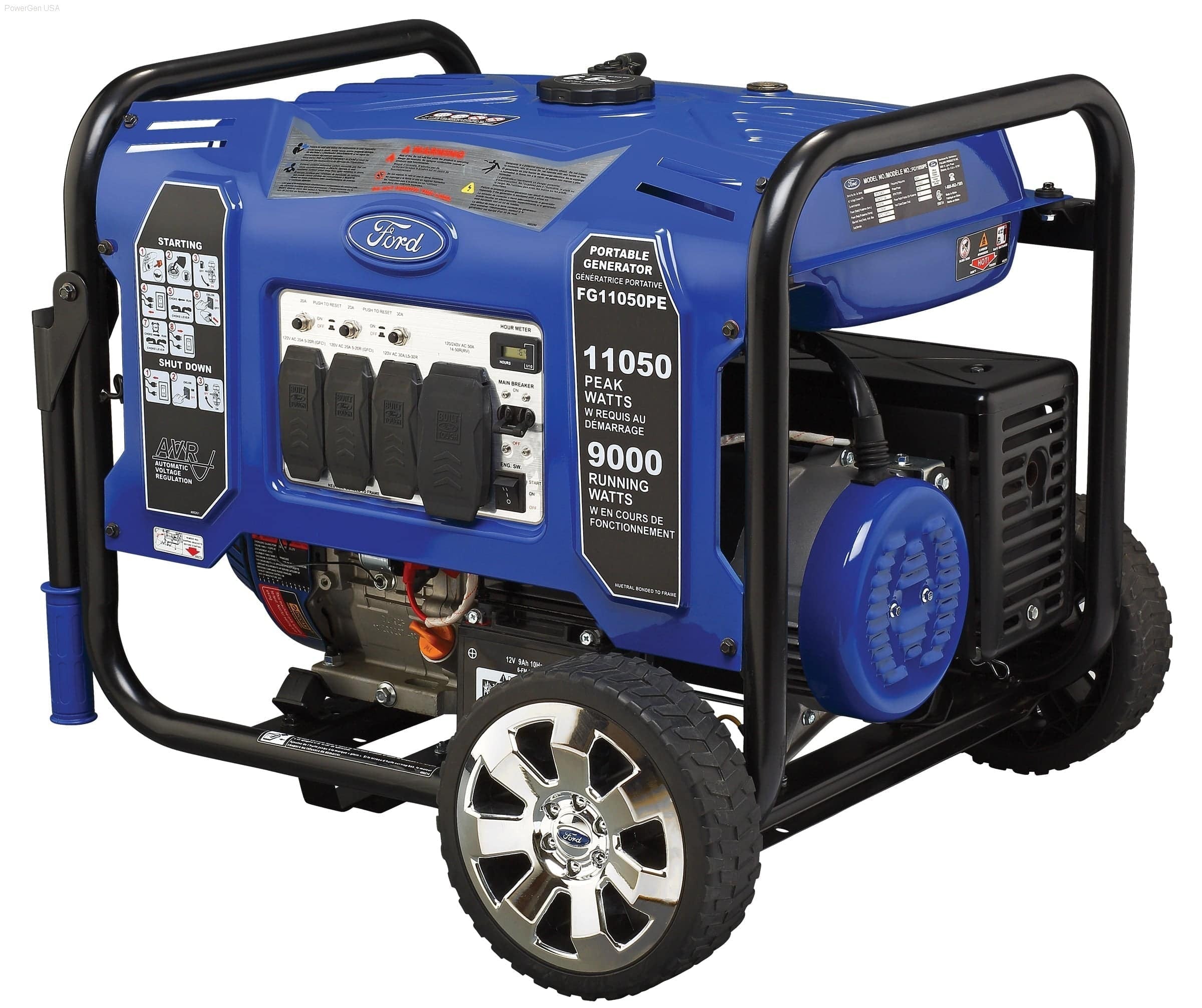 Ford Fg11050pe-ford-fg11050pe 11,050w Peak 9,000w Rated Portable Gas 