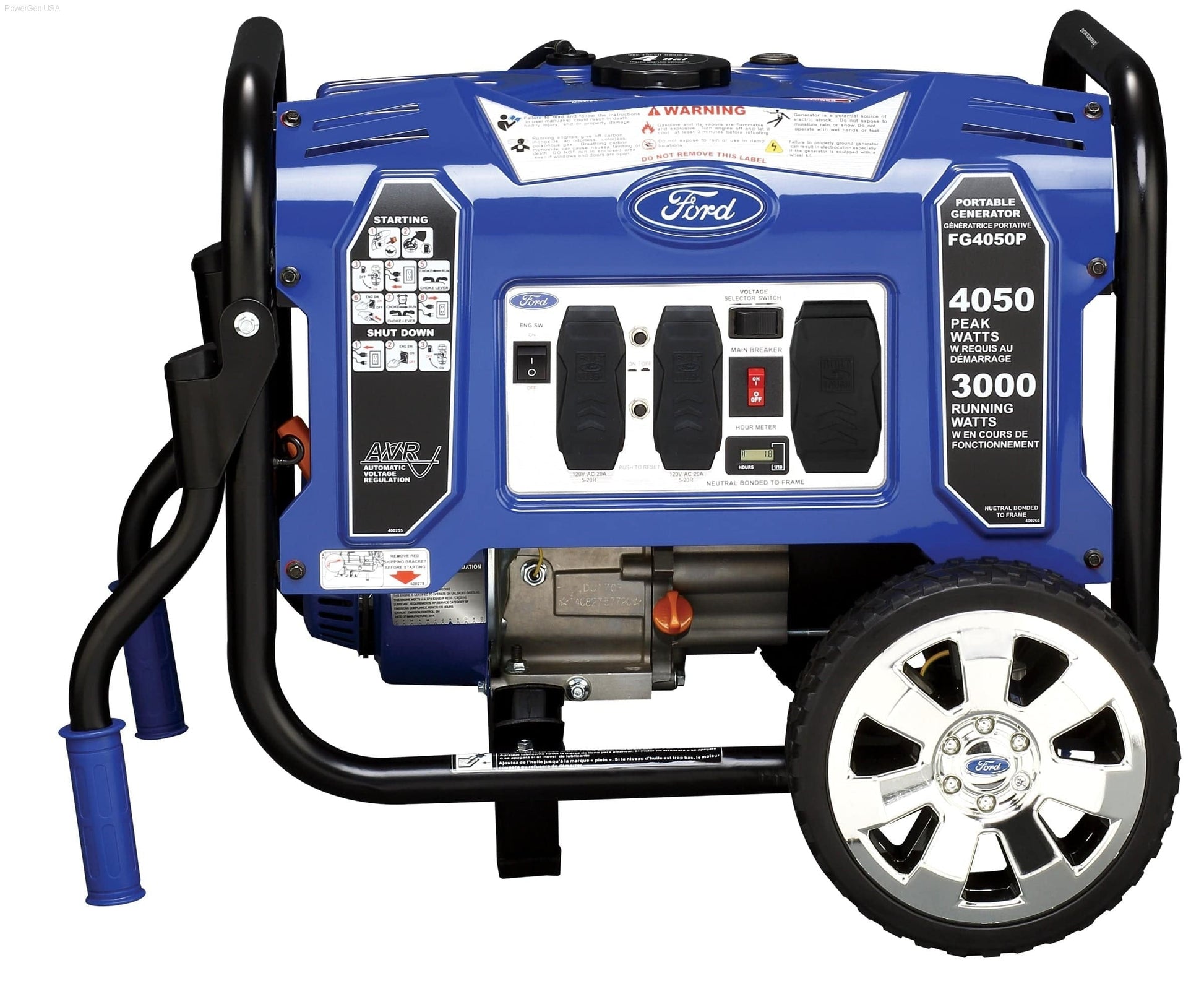Gas Generators - Ford-FG4050P 4050W Portable Gas Powered Generator