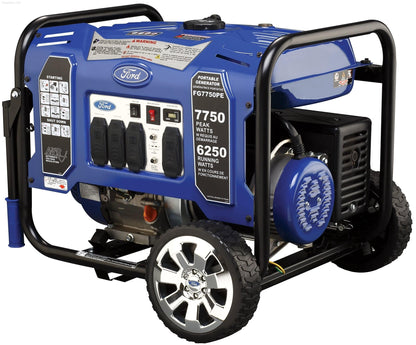 Gas Generators - Ford-FG7750PE 7750W Portable Gas Powered Generator With Electric Start