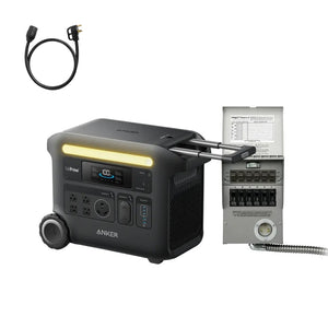 Anker SOLIX F2600 + Home Backup Kit (Transfer Switch + Cable)