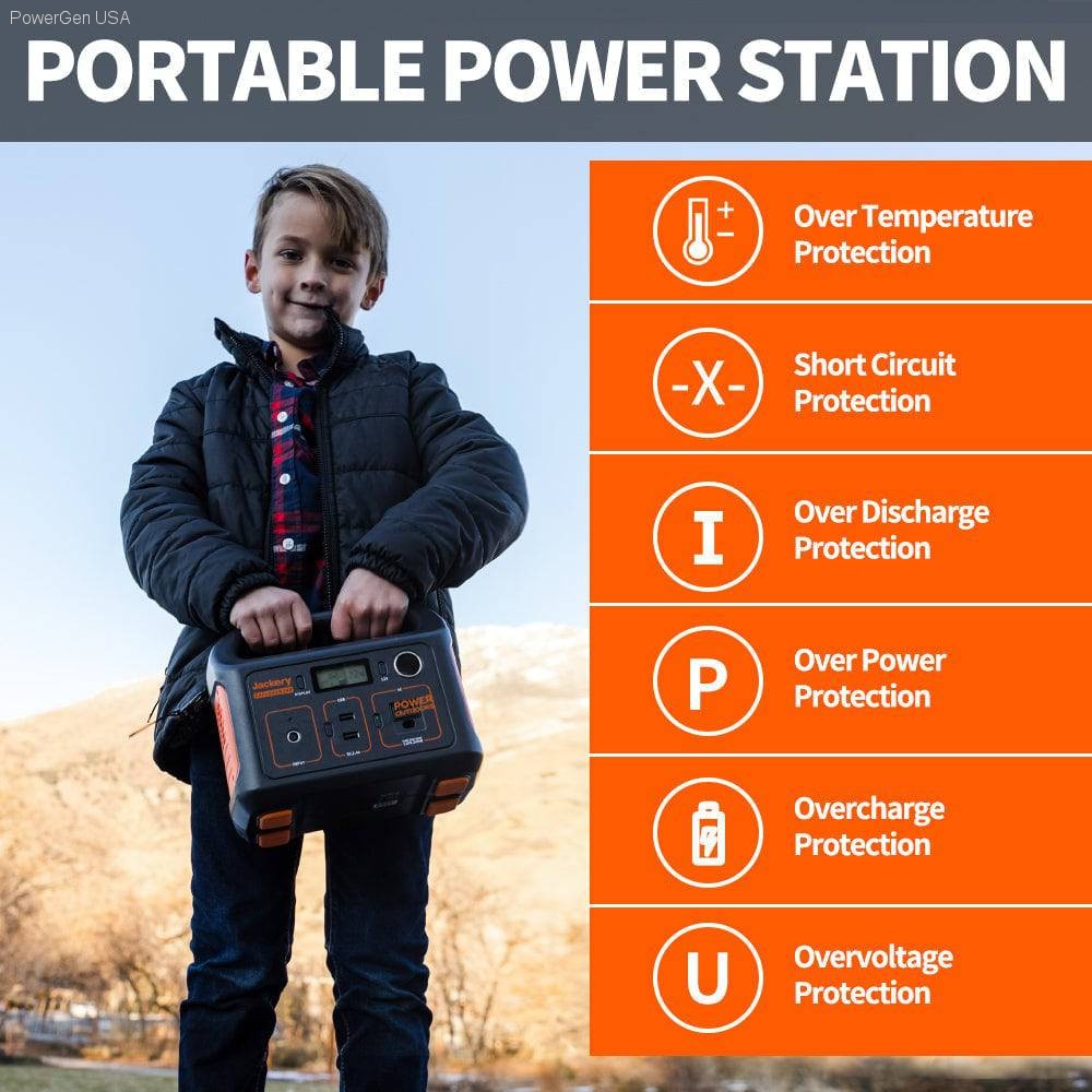 Solar & Battery Powered - Jackery Explorer 290 Outdoor Portable Power Station Solar Battery Generator