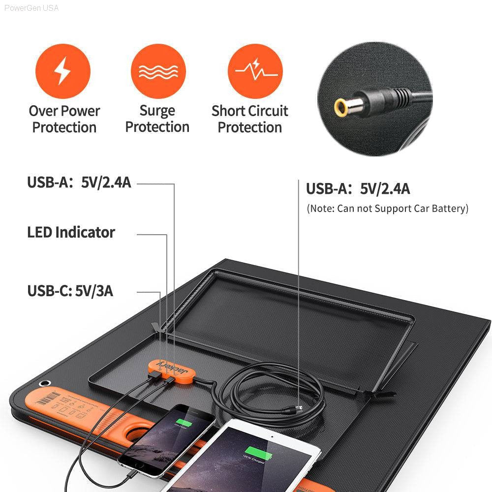 Jackery SolarSaga 100-Watt Foldable Solar Panel for Explorer Series  Portable Power Station Battery Generators