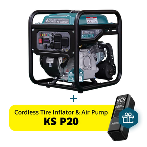 Könner & Söhnen 3200W Portable Inverter Generator | Gasoline, Pure Sine Wave, CO Sensor | KS 3200i CO - PowerGen USA