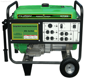 Gas Generators - LIFAN Power USA  5500W ES Generator - 11MHP W/Recoil Start