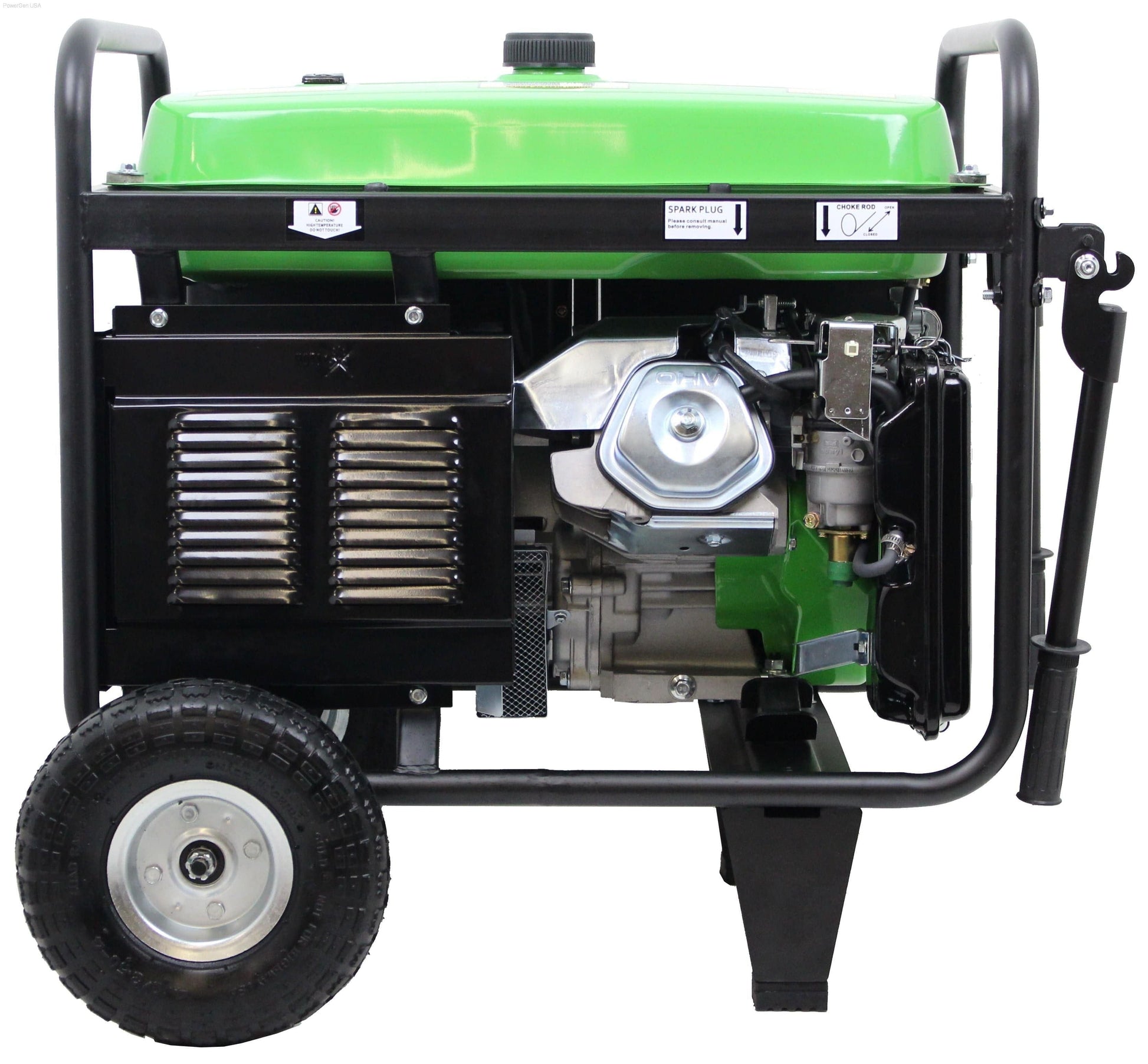Gas Generators - LIFAN Power USA 6600-Watt 13hp Gas Powered Portable Generator With Electric And Recoil Start