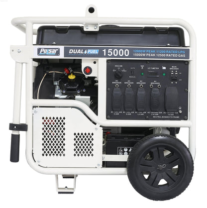 Dual Fuel Hybrid - Pulsar PG15KVTWB-15,000W Dual Fuel Portable Generator