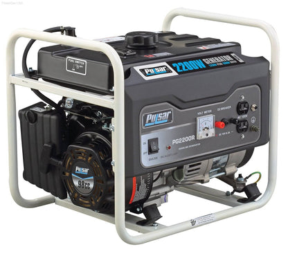 Gas Generators - Pulsar PG2200R-2200W Generator RATED 1600W Carb Approved