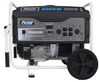 Gas Generators - Pulsar PG6000R-6000W Generator RATED 5000W Carb Approved