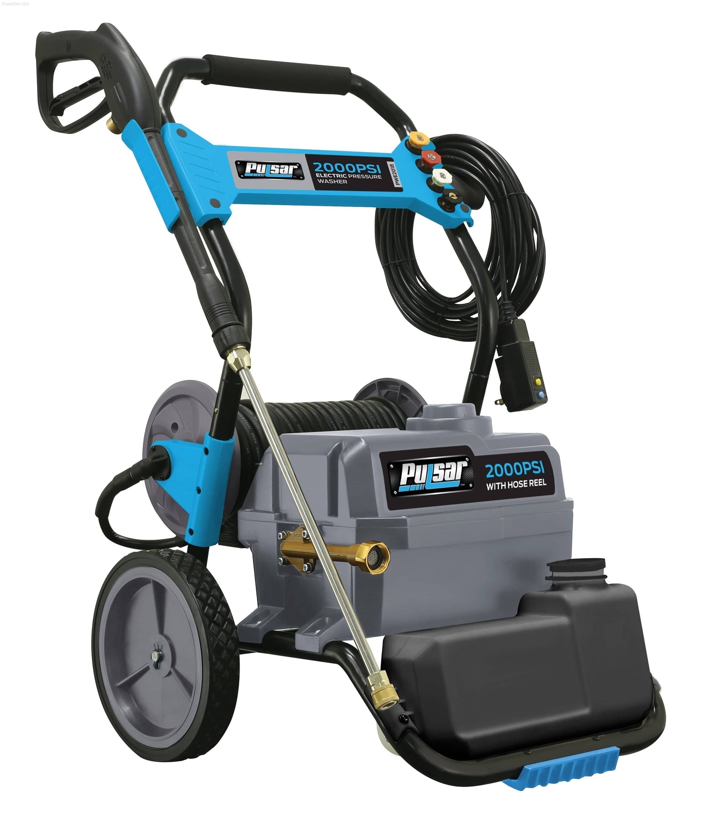 Pressure Washers - Pulsar PWE2019-2000 Psi Electric Pressure Washer With Hose Reel