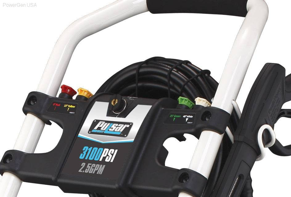 Pressure Washers - Pulsar PWG3100VE-3100 PSI Gas-Powered Pressure Washer With Electric Push Start