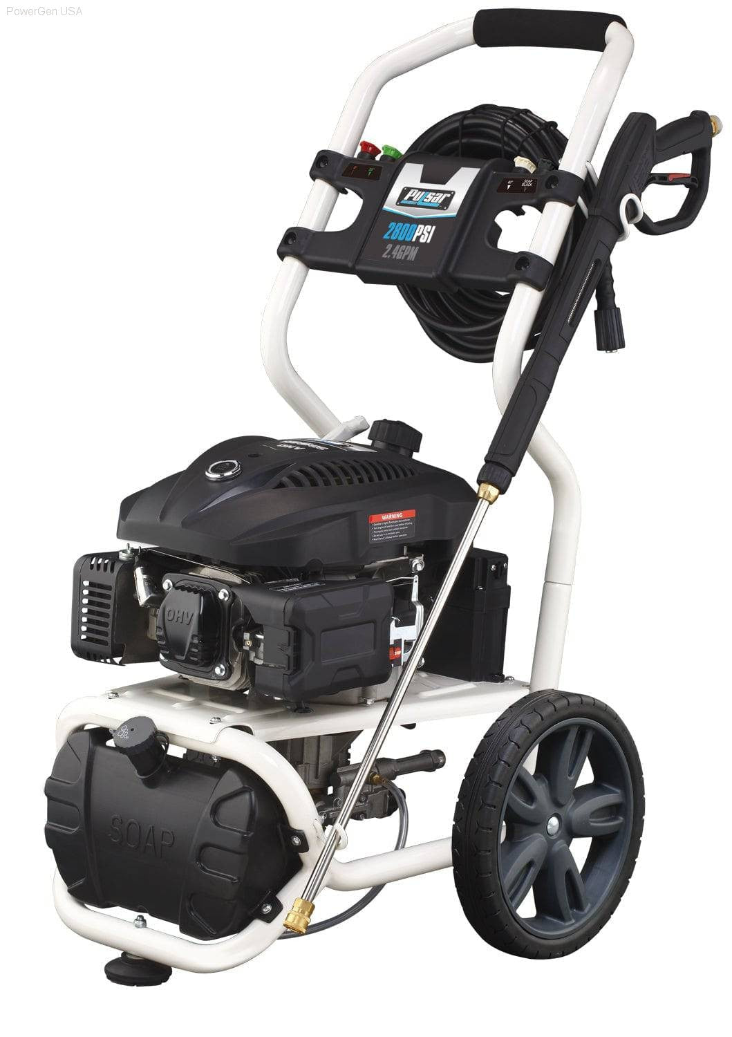 Pressure Washers - Pulsar PWG3100VE-3100 PSI Gas-Powered Pressure Washer With Electric Push Start