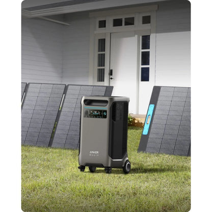 Anker SOLIX F3800 Solar Generator + Anker solix F3800 Expansion Battery + Anker solix 40OW Solar Panel