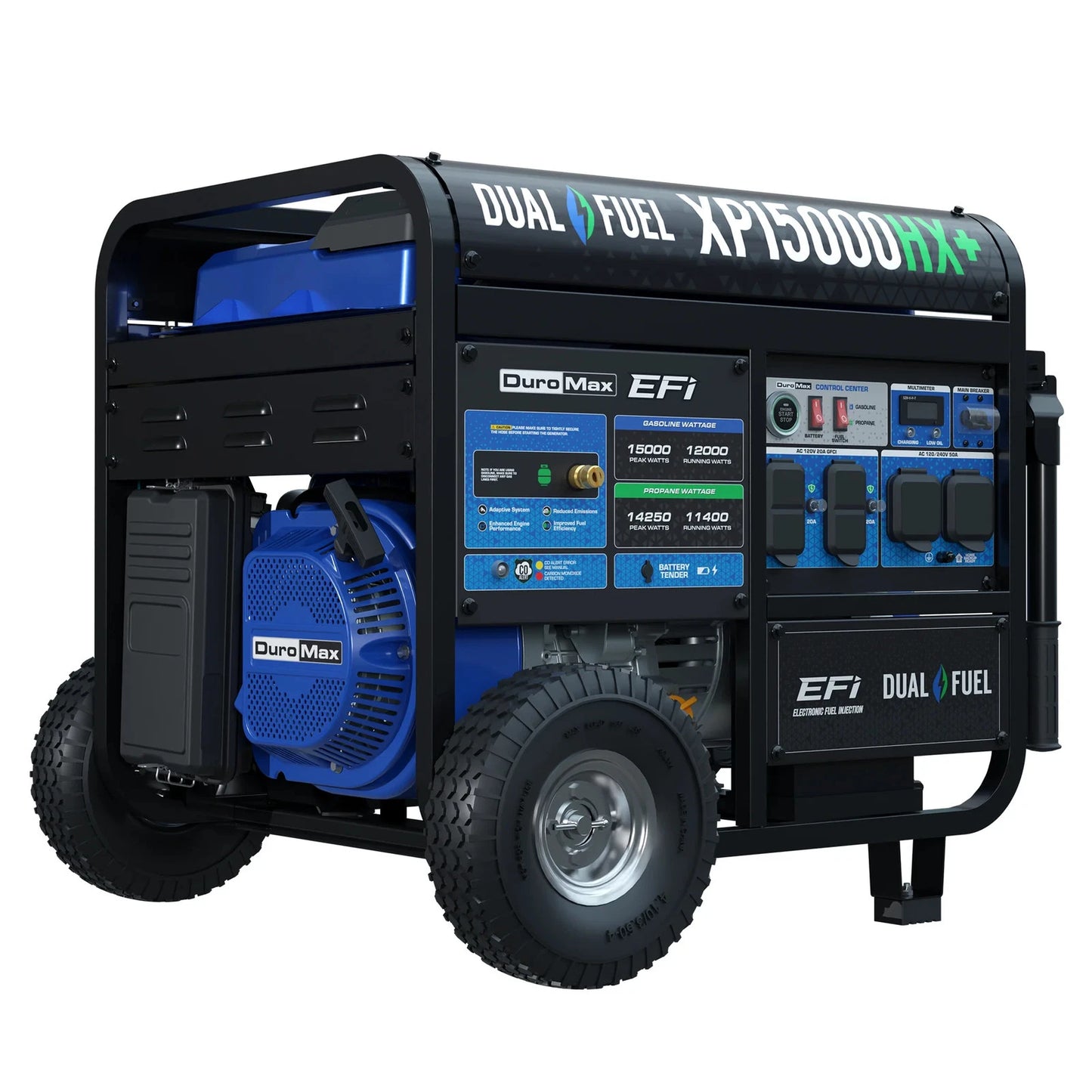 DuroMax XP15000HX+ 15,000W Electric Start Dual Fuel EFI Portable Generator - PowerGen USA