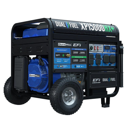 DuroMax XP15000HX+ 15,000W Electric Start Dual Fuel EFI Portable Generator - PowerGen USA
